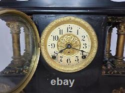 Antique SETH THOMAS Larkin Soap Premium Victorian Adamantine Mantel Clock