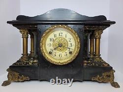 Antique SETH THOMAS Larkin Soap Premium Victorian Adamantine Mantel Clock