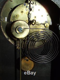 Antique SETH THOMAS Mahogany Beehive Mantel Clock C. 1900 HENNEGEN BATES CO. 48Q