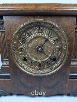 Antique SETH THOMAS Mantle Clock runs/winds/chimes With Key