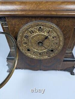 Antique SETH THOMAS Mantle Clock runs/winds/chimes With Key