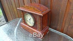 Antique SETH THOMAS Mantle Shelf Clock BEAUTIFUL Wood Case