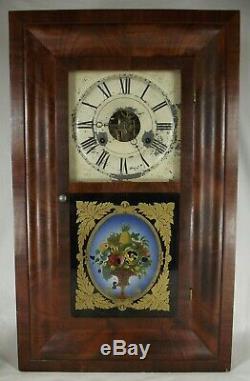 Antique SETH THOMAS OGEE CLOCK OG Shelf Mantel walnut PLYMOUTH HOLLOW works