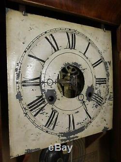 Antique SETH THOMAS OGEE CLOCK OG Shelf Mantel walnut PLYMOUTH HOLLOW works