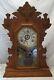 Antique Seth Thomas Oak Kitchen Shelf Mantel Clock With Alarm Circa 1910