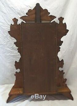 Antique SETH THOMAS Oak Kitchen Shelf Mantel Clock with Alarm Circa 1910