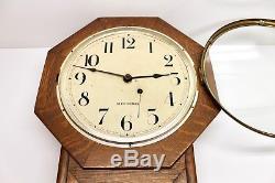 Antique SETH THOMAS PENDULUM Wall CLOCK MISSION OAK