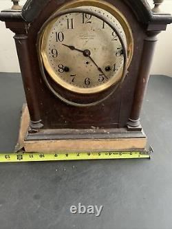 Antique SETH THOMAS SONORA 8 Day Westminster Chime Mantle Clock For Restoration