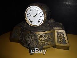 Antique SETH THOMAS SONS & CO. Spelter Mantle Clock