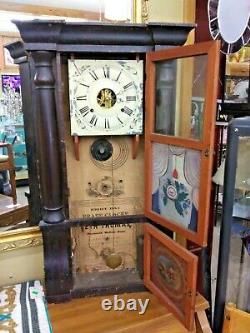 Antique SETH THOMAS Triple Decker Empire Weights Driven Clock 8-Day, Time/Strike