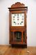 Antique Seth Thomas Wall Clock Walnut Cabinet Weight Driven Regulator Key Parts