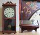 Antique Seth Thomas Wall Clock Cherry Large 37 Runs & Will Ship