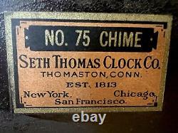 Antique Seth Thomas 113 Clock 8Day Westminster Chime Movement Refurbished&tested