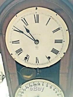 Antique Seth Thomas 1875 Parlor Calendar No. 4 Shelf Clock