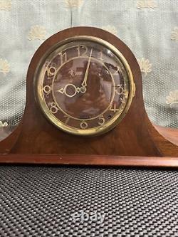 Antique Seth Thomas 1933-34 Westminster Tambour Mantel Shelf Parlor Clock Tested