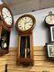 Antique Seth Thomas #2 Oak Regulator Wall Clock, Works Well