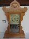 Antique Seth Thomas 298b Fleet Series Battleship Oak Shelf Clock, 8 Day (works)