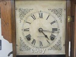 Antique Seth Thomas 298B Fleet Series Battleship Oak Shelf Clock, 8 Day (Works)