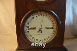 Antique Seth Thomas #3 Double Dial Calendar Clock Wood Case Key Wind Mantle 1879