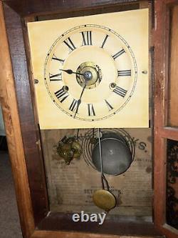 Antique Seth Thomas 30 Hour Shelf Clock 1800's Small Ogee Style WORKS