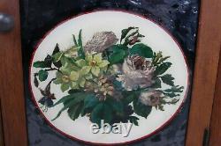 Antique Seth Thomas 30 Hour Steeple Shelf Clock Floral Bouquet Picture Tested