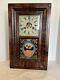 Antique Seth Thomas 30 Hr Ogee Mantel Clock Rosewood Veneer Eagle Shield Works