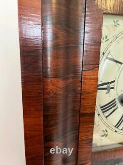 Antique Seth Thomas 30 Hr Ogee Mantel Clock Rosewood Veneer Eagle Shield Works