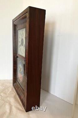 Antique Seth Thomas 30 Hr Ogee Mantel Clock Rosewood Veneer Eagle Shield Works