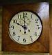 Antique Seth Thomas 31 Day Station Wall Clock Seconds Hand Runs Great C1920
