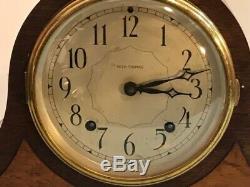 Antique Seth Thomas #4602 Tambour Mantel Clock Mech. Mvmnt with Gong Chime CTx#245