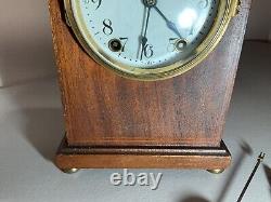 Antique Seth Thomas #48J Cathedral Beehive Mantel Clock Mahogany Original 1920