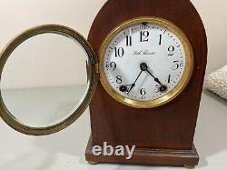 Antique Seth Thomas #48J Cathedral Beehive Mantel Clock Mahogany Original 1920