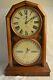 Antique Seth Thomas #5 Walnut Wood Parlor Mantle Clock Double Dial Calendar Work