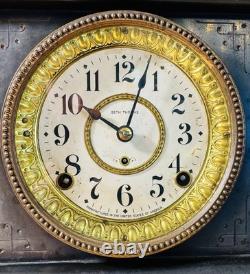 Antique Seth Thomas 6-Pillar Mantel Clock No. 260 With Key Made In USA NOS