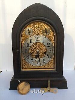 Antique Seth Thomas #72 Gothic Quarter Chime Mantel Clock, 113A Movement. Works