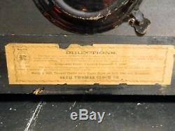 Antique Seth Thomas 8 Day Adamantine Chime Clock Copper Accents No. 102 VG-Excel
