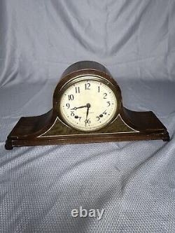 Antique Seth Thomas 8 Day Chiming Mantle Clock Working With 2 Keys #1638 Untested