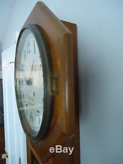 Antique Seth Thomas 8 Day Clock marked B&O Railroad RR Tested Works Well