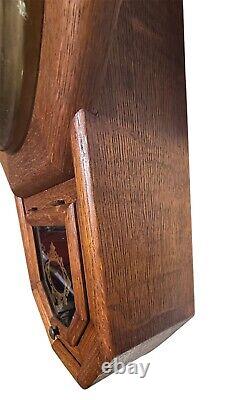 Antique Seth Thomas 8 Day Schoolhouse Time Only Drop Octagon Clock Roman Numbers