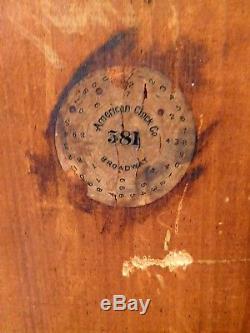Antique Seth Thomas 8 Day Time And Strike Cottage Clock Running Circa 1900
