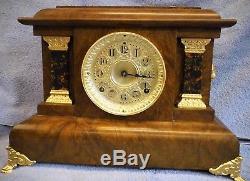 Antique Seth Thomas 8 Day Time Strike Mantle clock Runs, Keeps time 1896