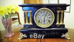 Antique Seth Thomas 8 Day Time Strike Mantle clock Runs, Keeps time c. 1896