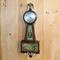 Antique Seth Thomas 8 Day Time and Strike Banjo Clock 1920's