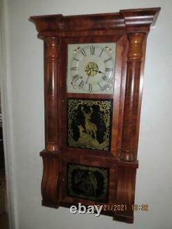 Antique Seth Thomas 8 Day Triple Decker 3 Tier Mantel Shelf Clock withKey, Works