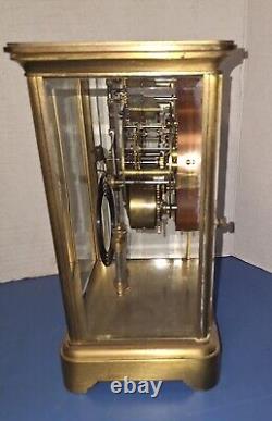 Antique Seth Thomas A. Stowell Boston Crystal Regulator Chime Clock 1895 Working