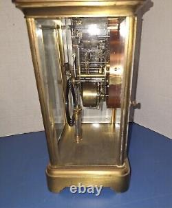 Antique Seth Thomas A. Stowell Boston Crystal Regulator Chime Clock 1895 Working