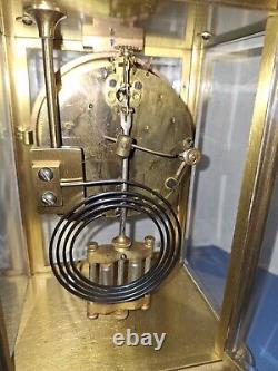 Antique Seth Thomas A. Stowell Boston Crystal Regulator Chime Clock 1895 Working