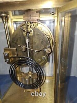 Antique Seth Thomas A. Stowell Boston Crystal Regulator Chime Clock 1895 Working