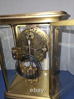 Antique Seth Thomas A. Stowell Boston Crystal Regulator Chime Clock 1895 Working