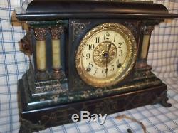 Antique Seth Thomas Adamantine 4 column mantle clock